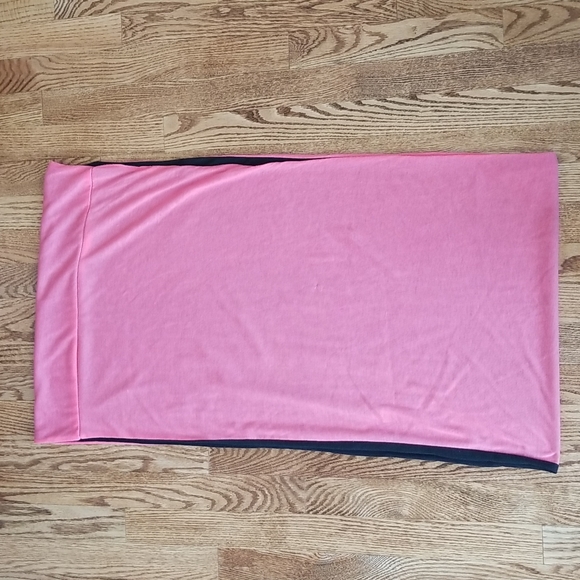 Ultra Soft Thin Reversible Infinity Scarf ♾ Coral to Black ❤ Casual - Picture 4 of 4